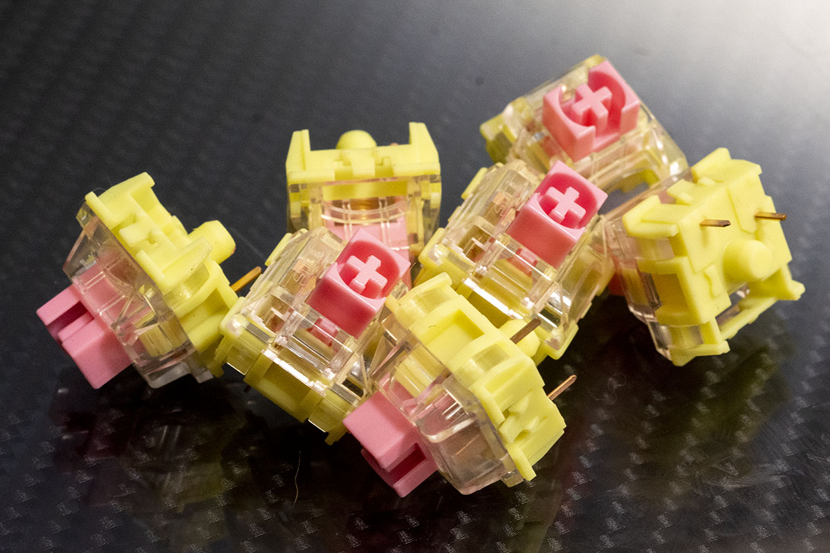 TTC Gold Pink Linear Switches x70